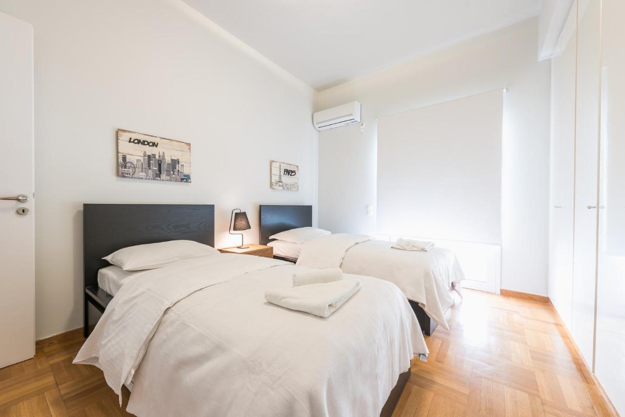 Ferienwohnung Traveler'S Dream 4 Brdm Renovated Penthouse Athen Exterior foto